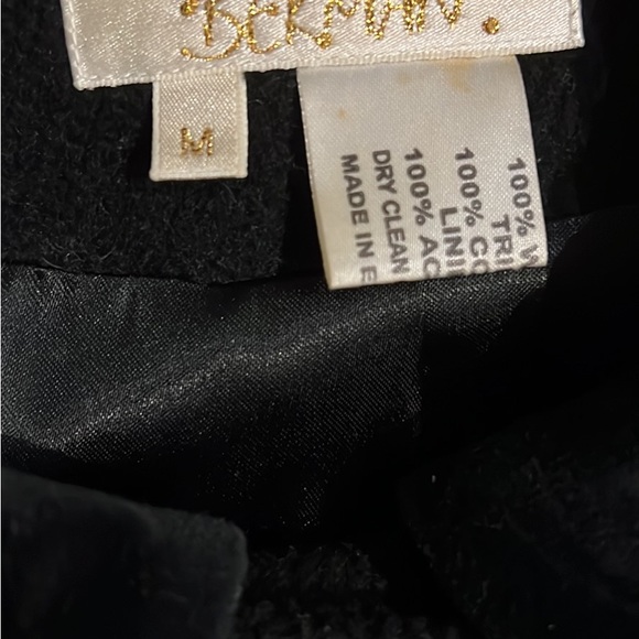 NWOT Sara Berman long wool coat Sz M - Picture 3 of 4